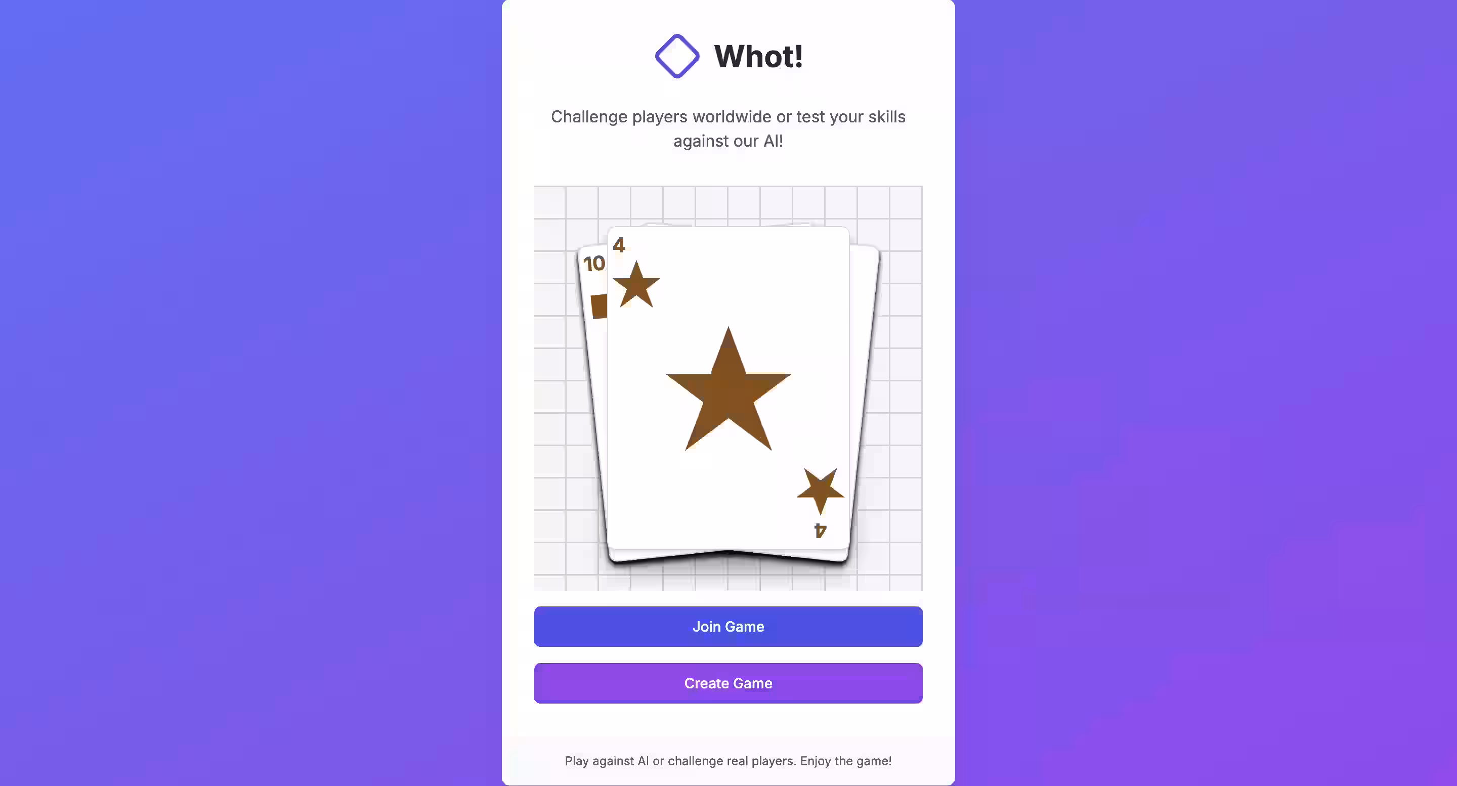 Whot Online - Full Stack project by Nedu Ekeruche